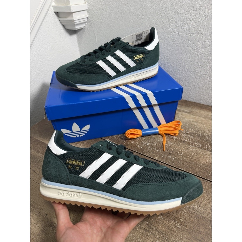 Adidas SL 72 RS Aurora Ivy Green White Men's Size 10.5 JQ9795 NEW Rare